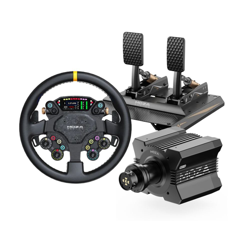 MOZA R12 V2 + CRP2 Pedals Bundle