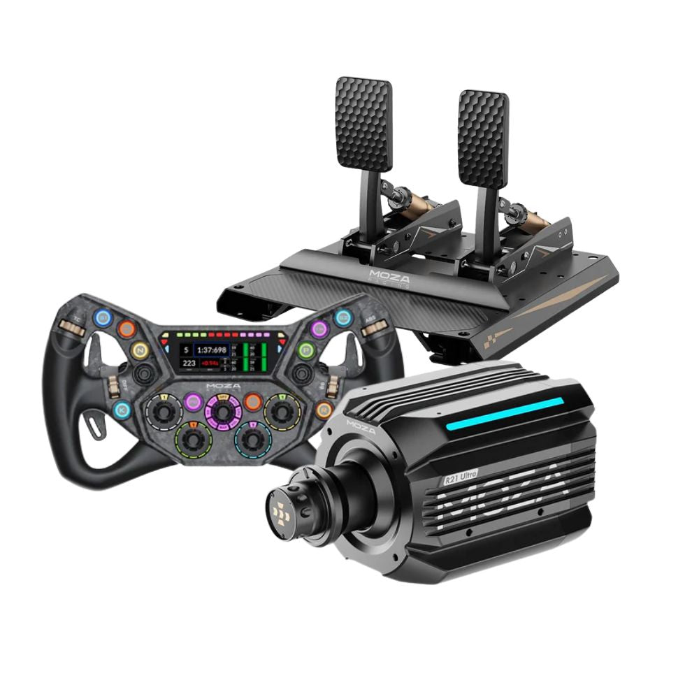 MOZA R21 Ultra + CRP2 Pedals Bundle