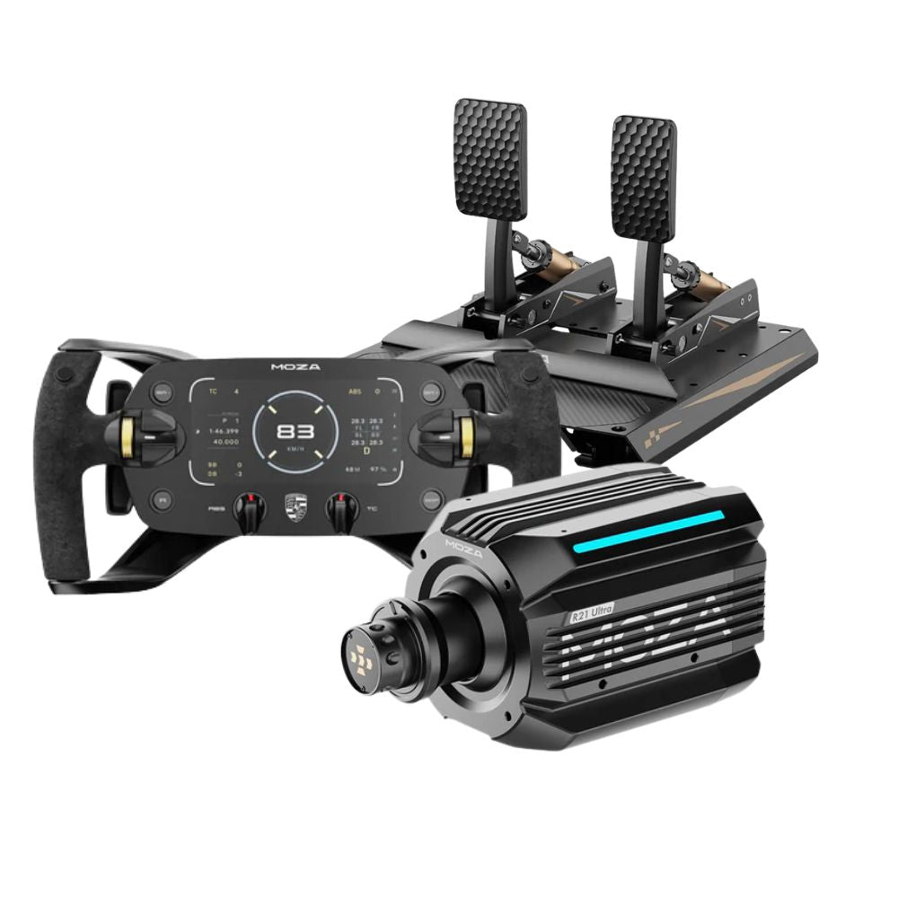 MOZA R21 Ultra + CRP2 Pedals Bundle