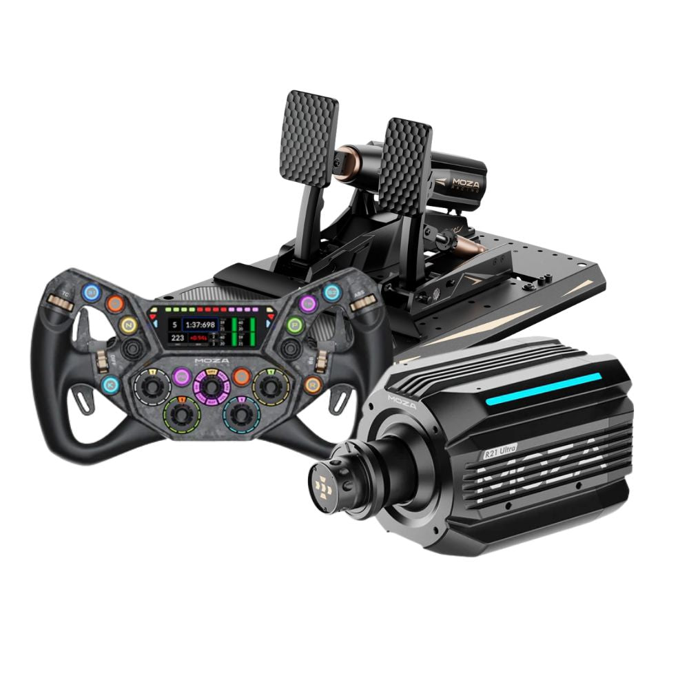 MOZA R21 Ultra + mBooster Pedal Set Bundle