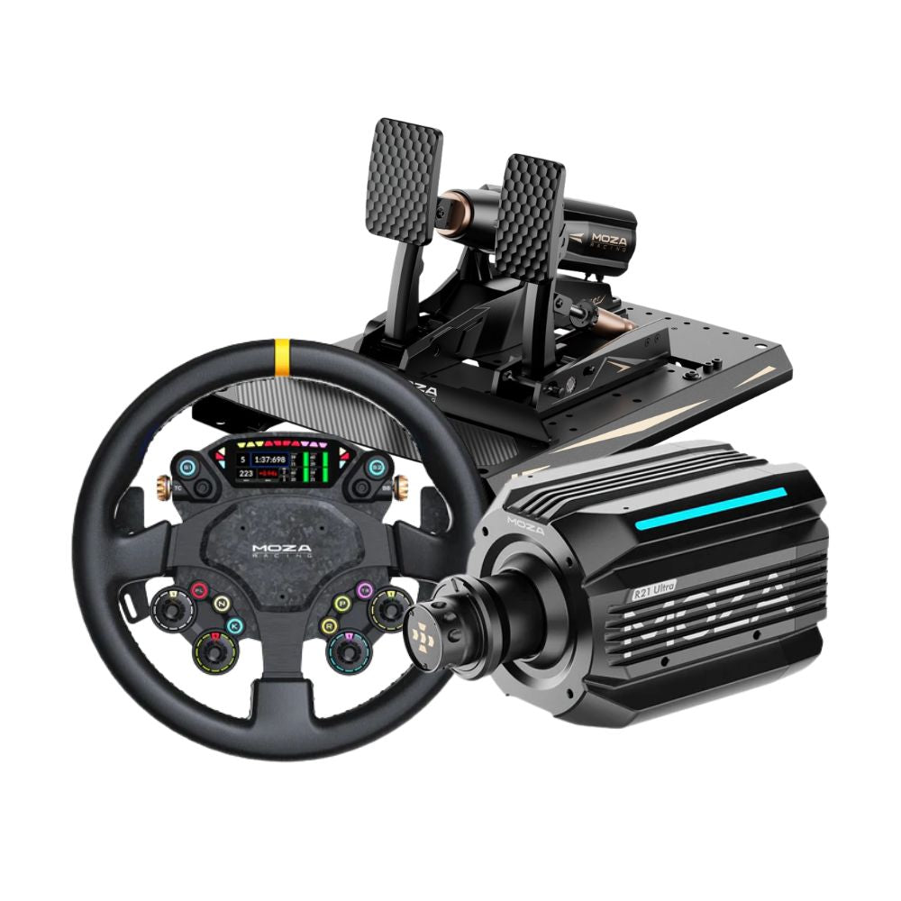 MOZA R21 Ultra + mBooster Pedal Set Bundle