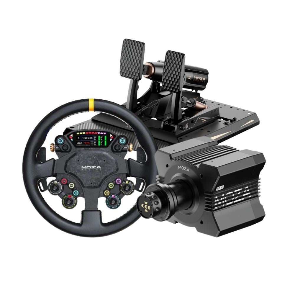 MOZA R9 V3 + mBooster Active Pedal Set Bundle
