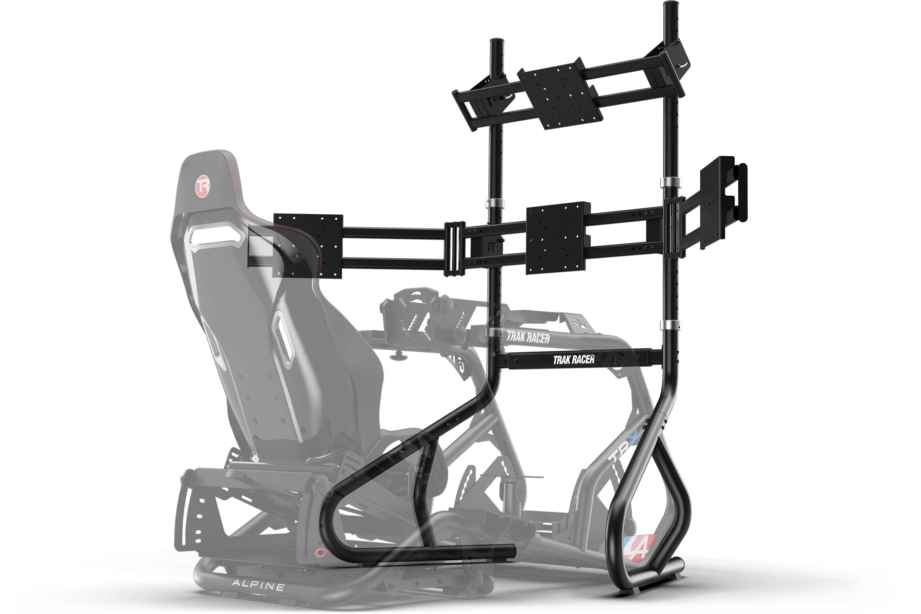 Trak Racer Freestanding Quad Monitor Stand (up to 80")