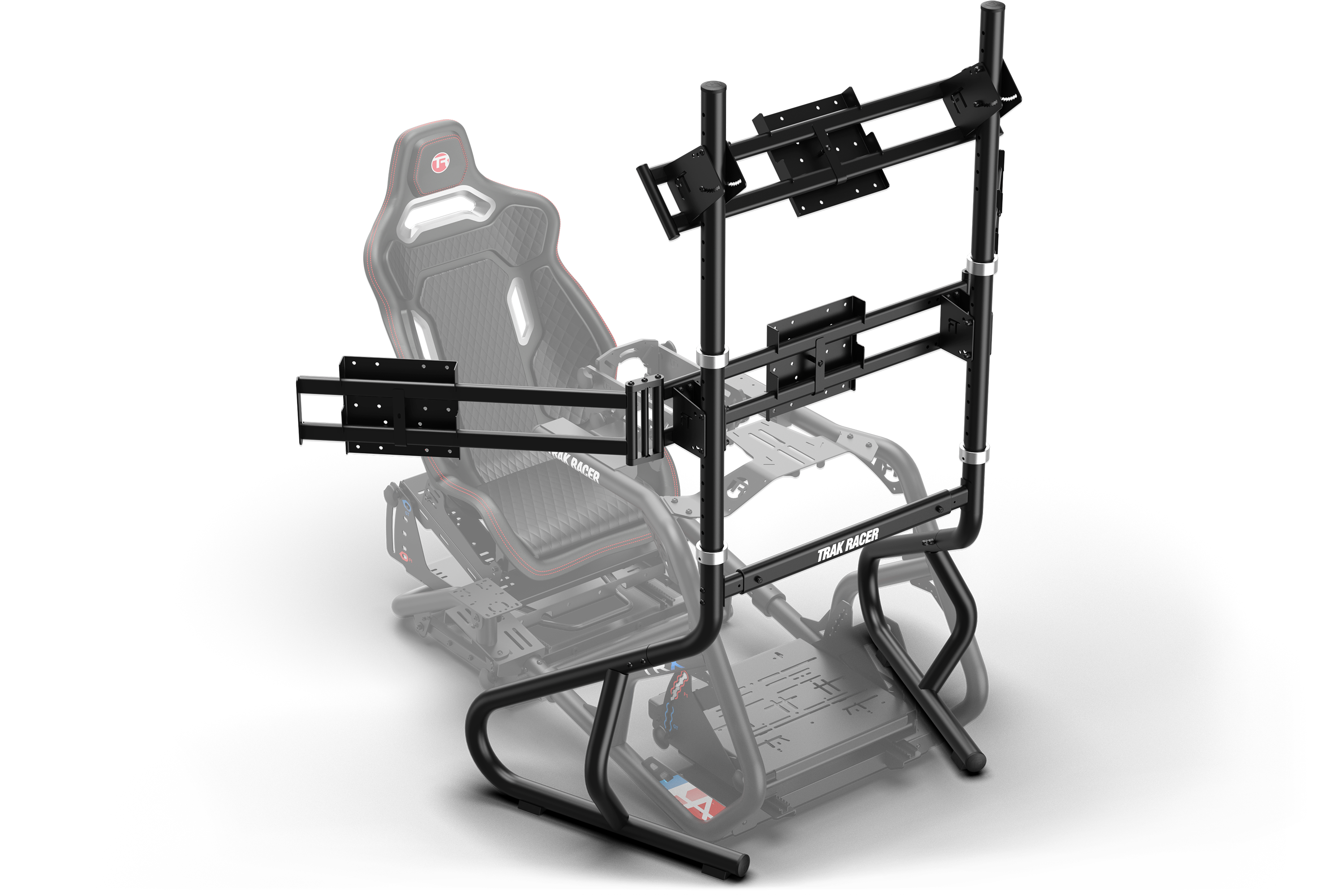 Trak Racer Freestanding Quad Monitor Stand (up to 80")