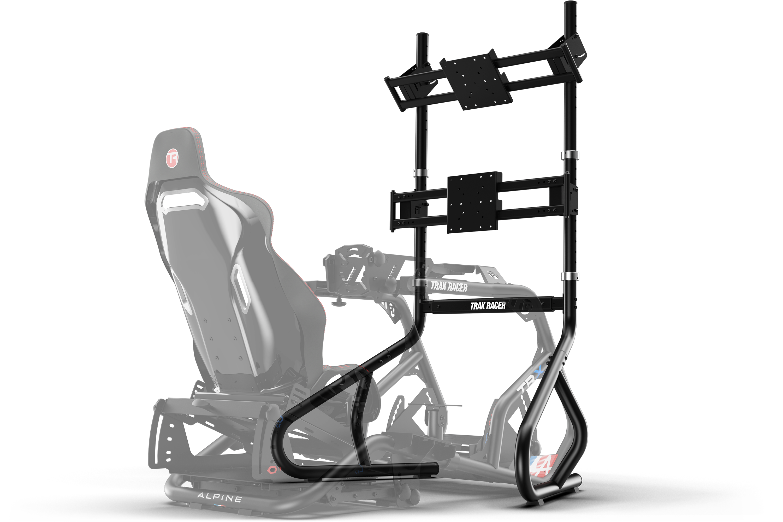 Trak Racer Freestanding Dual Monitor Stand (Upgradeable to Triple)