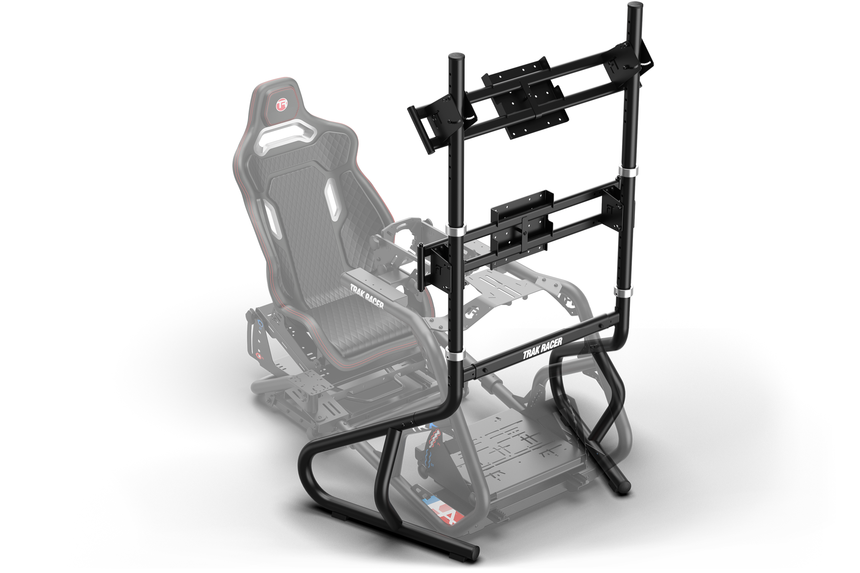 Trak Racer Freestanding Dual Monitor Stand (Upgradeable to Triple)