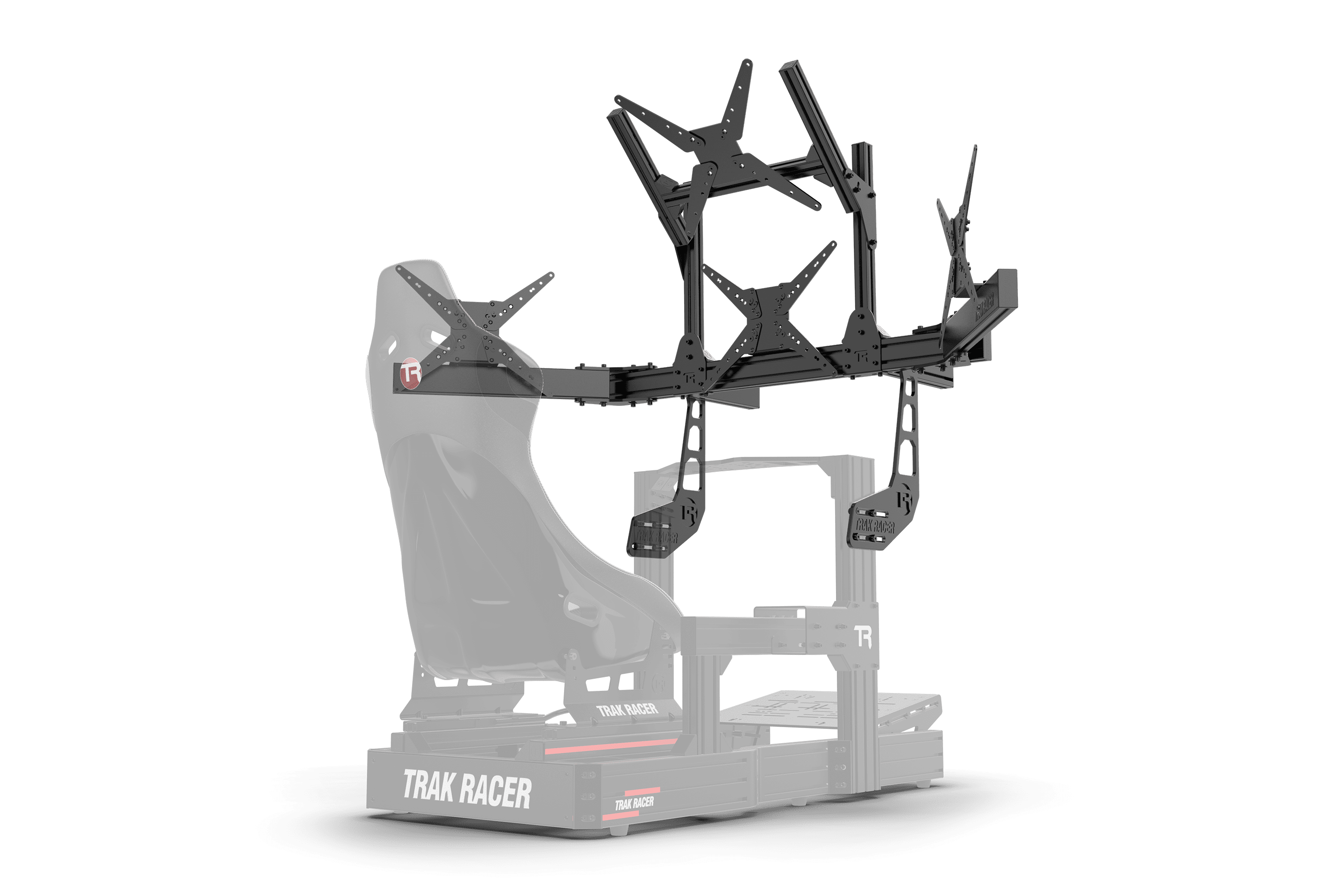 Trak Racer Cockpit-Mounted Quad Monitor Stand