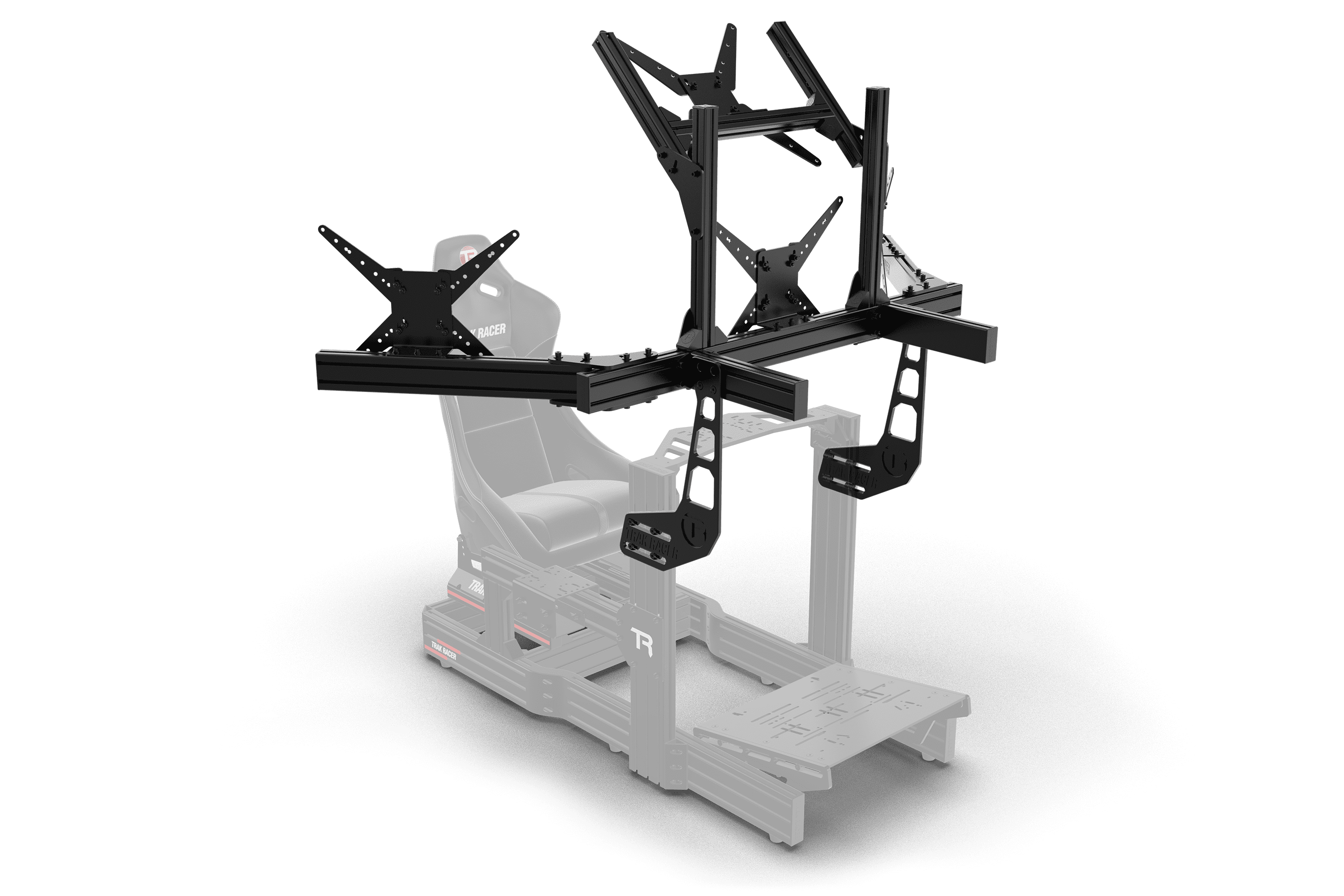 Trak Racer Cockpit-Mounted Quad Monitor Stand