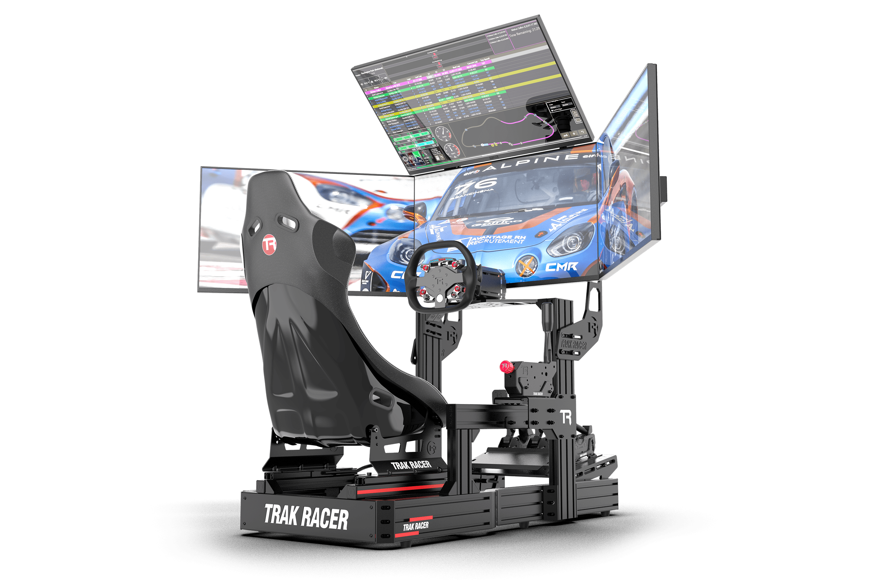 Trak Racer Cockpit-Mounted Quad Monitor Stand