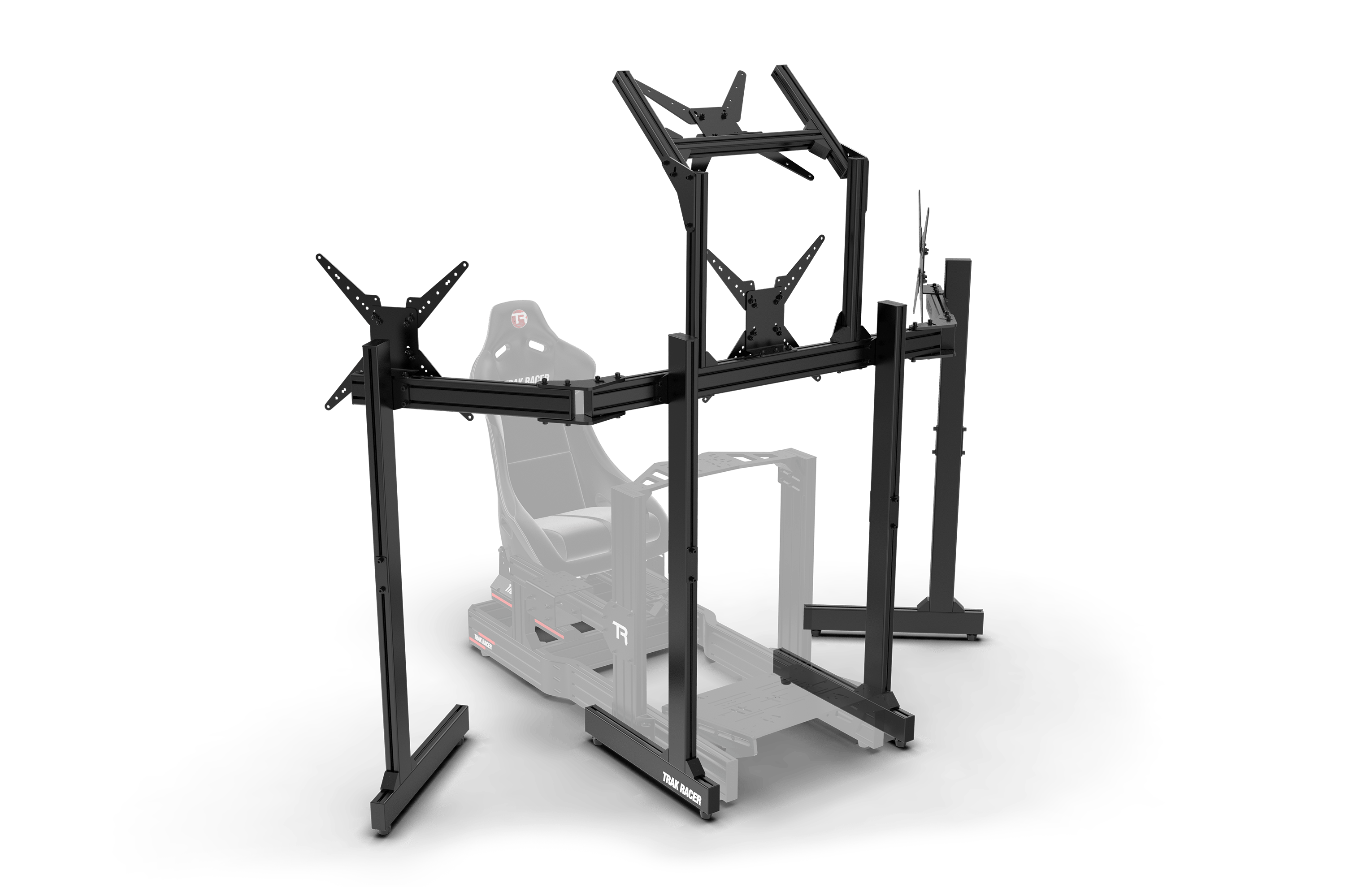 Trak Racer Freestanding Triple Monitor Stand with Extra Leg Supports