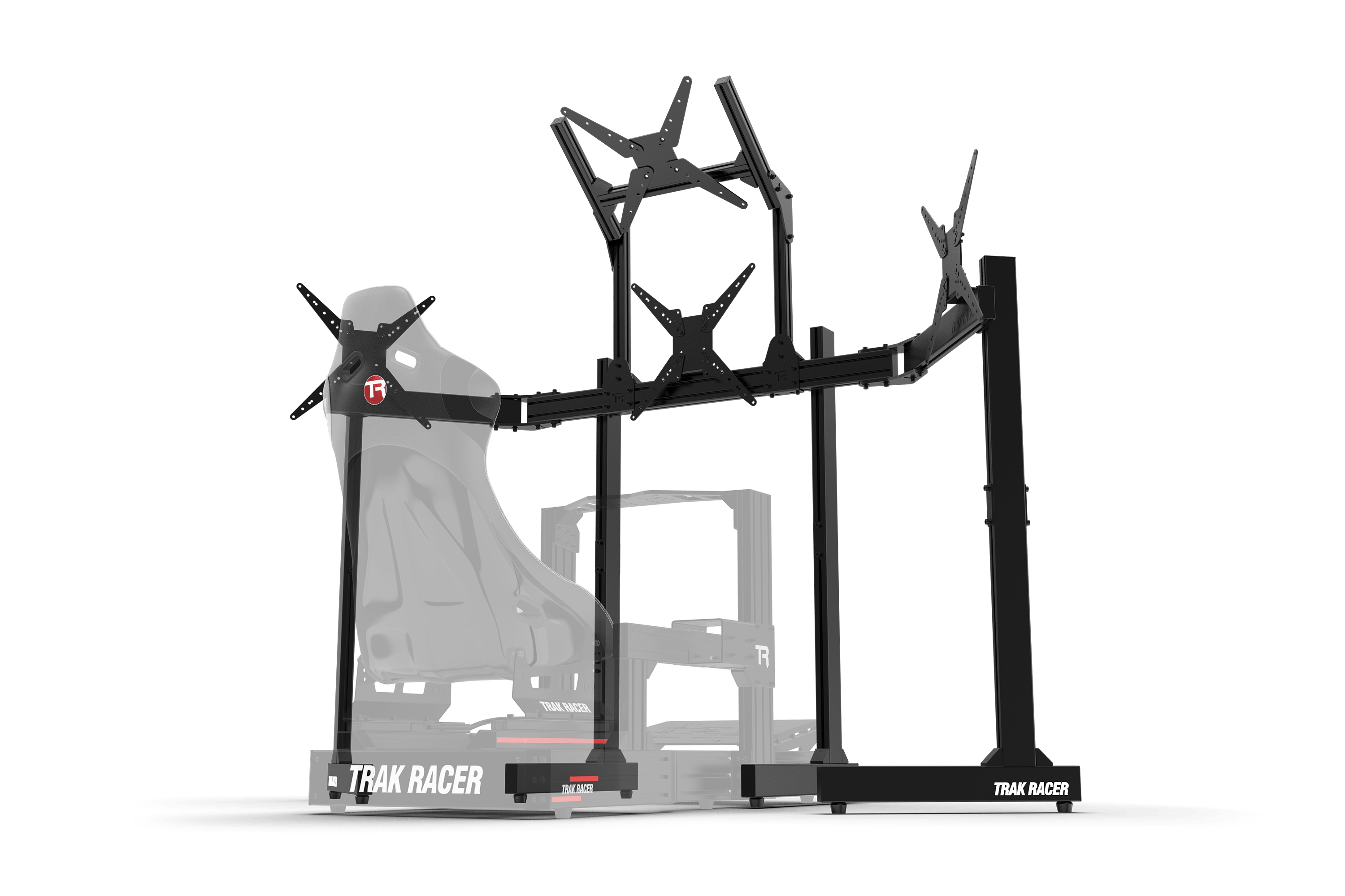 Trak Racer Freestanding Triple Monitor Stand with Extra Leg Supports