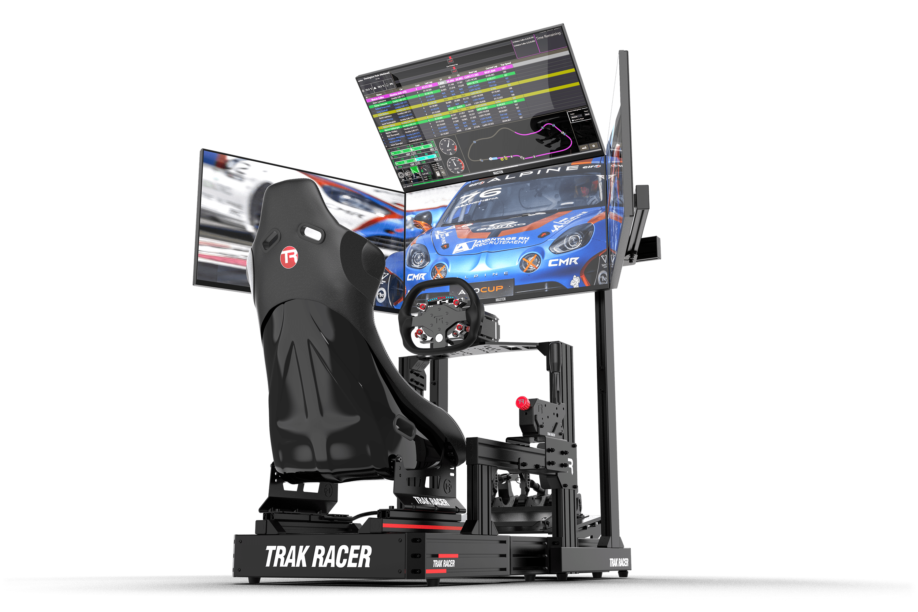 Trak Racer Freestanding Quad Monitor Stand (up to 45")