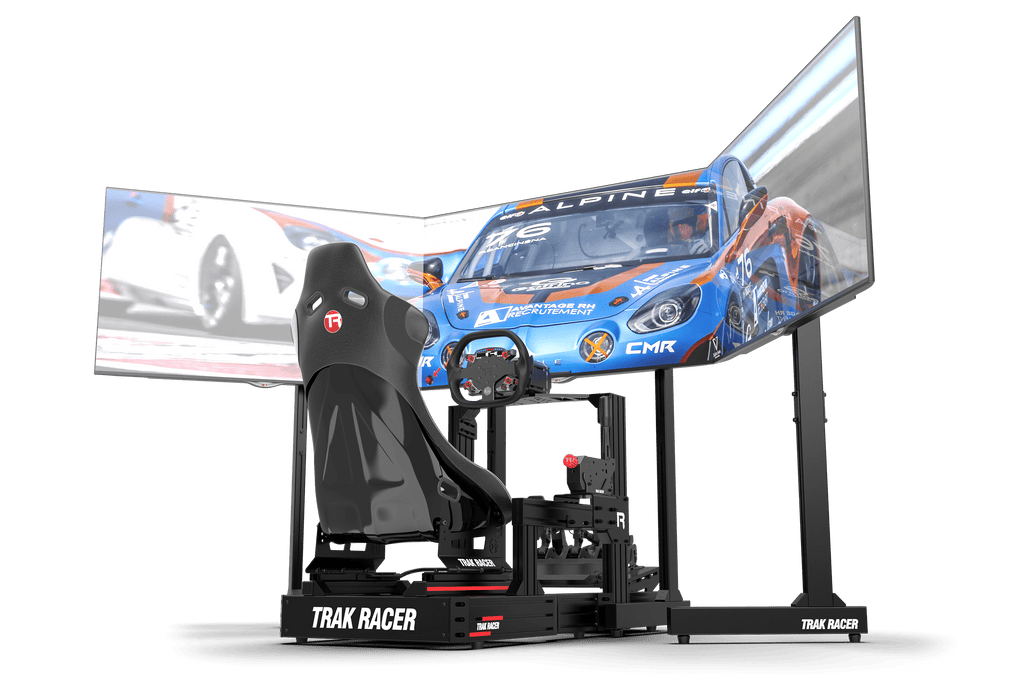 Trak Racer Aluminium Triple Monitor Stand With Extra Leg Supports