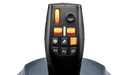 SimTask FarmStick handle with orange buttons, rocker switches and mini-stick