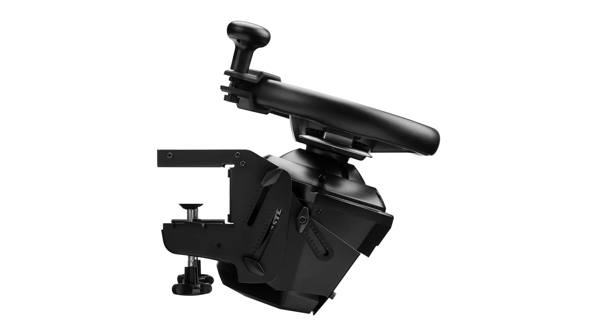 SimTask Steering Kit with wheel tilted upright