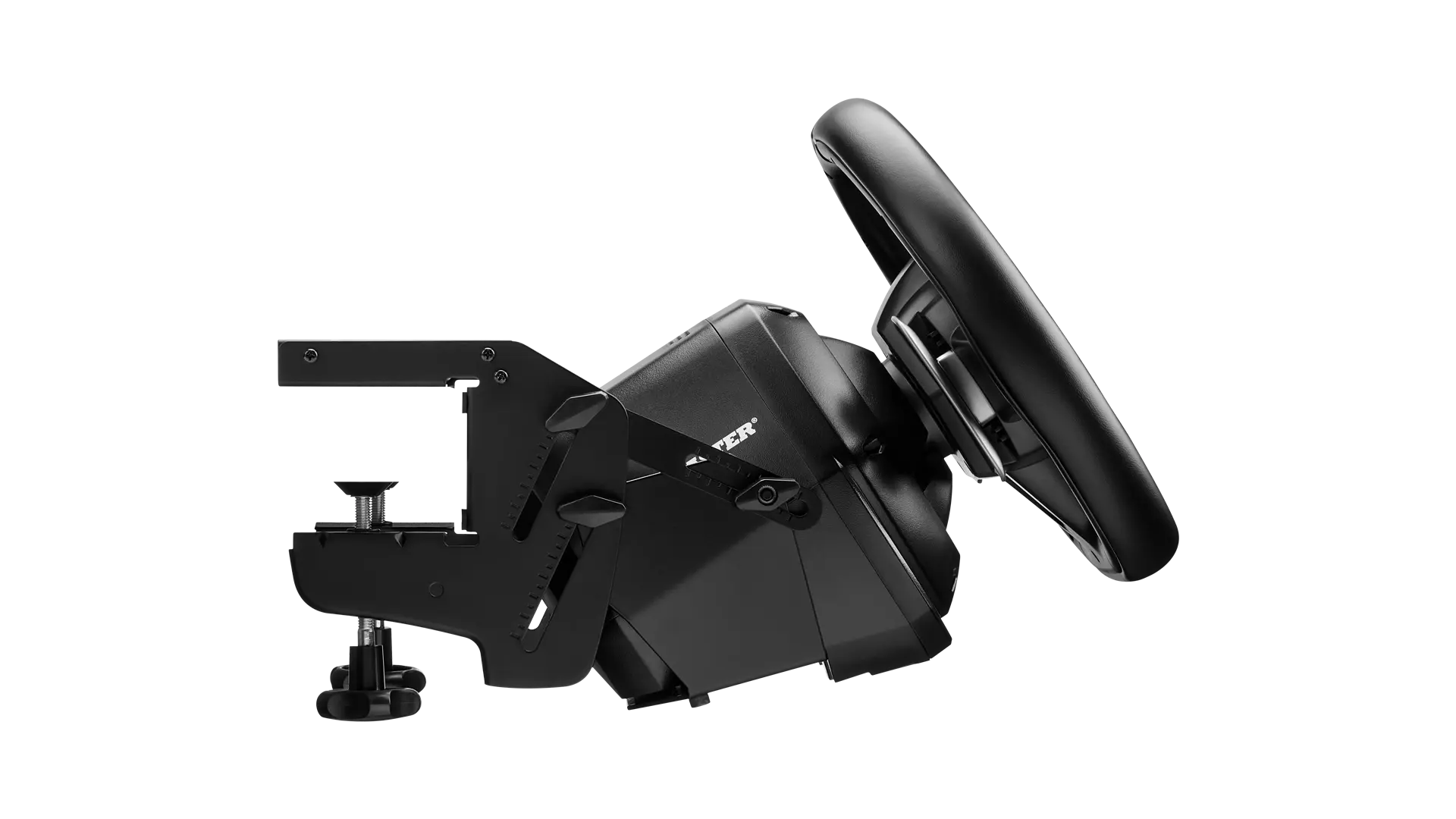 SimTask Steering Kit with wheel tilted flat