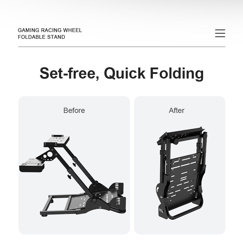 PXN A10 before and after folding comparison for compact storage