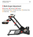PXN A10 multi-angle adjustment points for wheel, shifter, pedal and handbrake plates