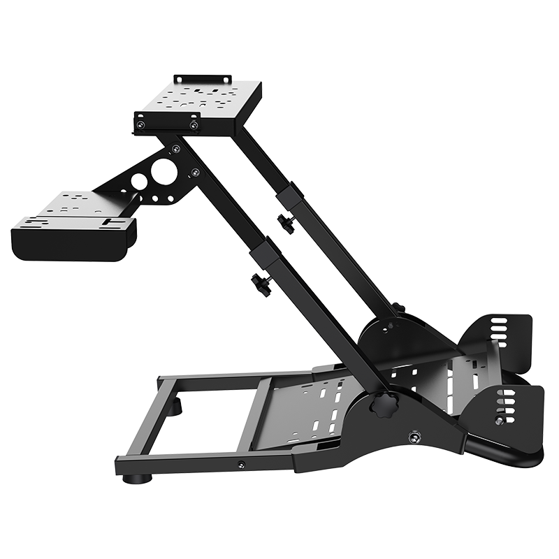 PXN A10 wheel stand side profile showing the tilted wheel deck and folding joints