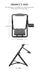 PXN A9 wheel stand size diagram, about 86cm tall and 56cm wide