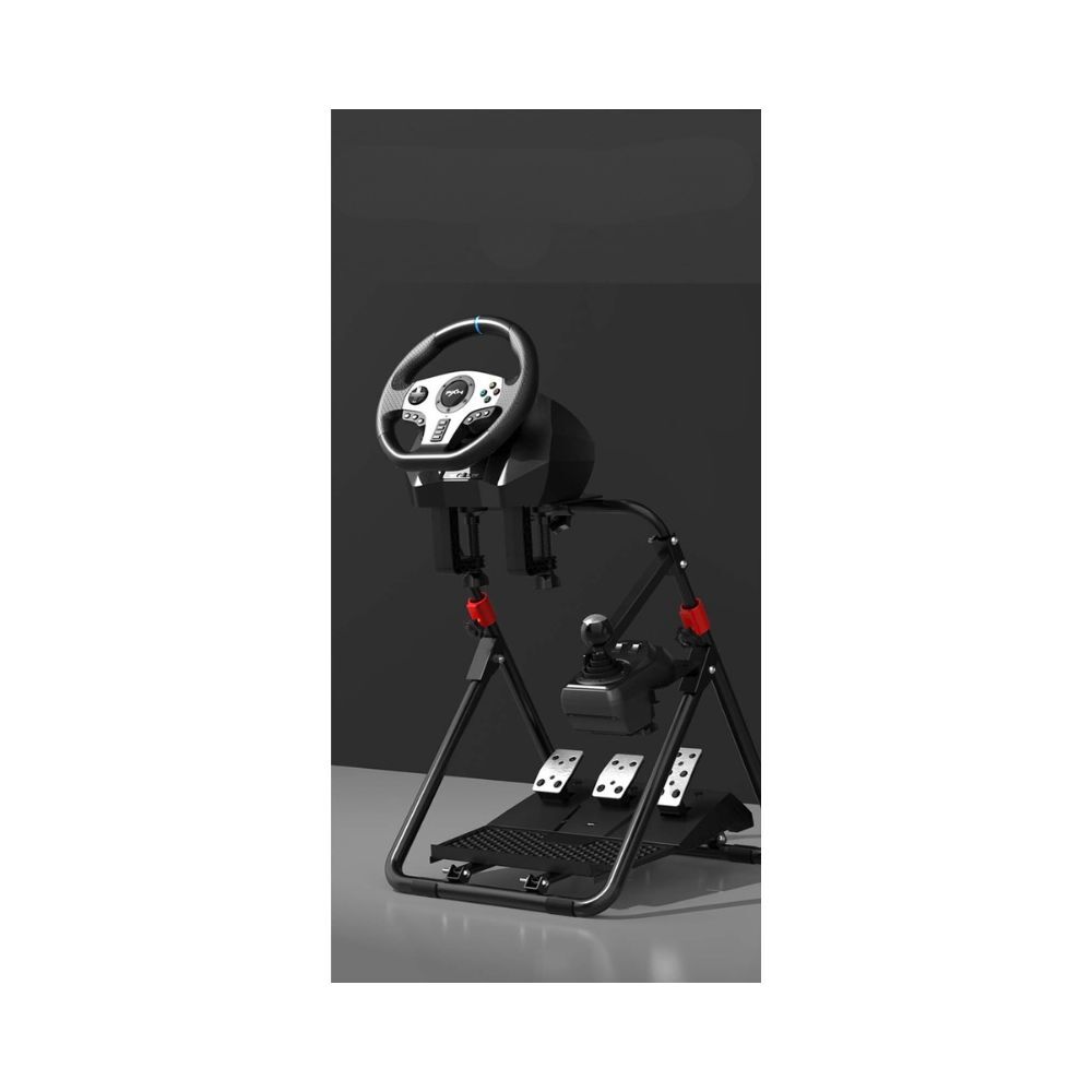 PXN A9 wheel stand set up with a racing wheel, pedals and shifter
