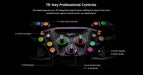 PXN GT ONE control layout with funky switches and encoders labelled