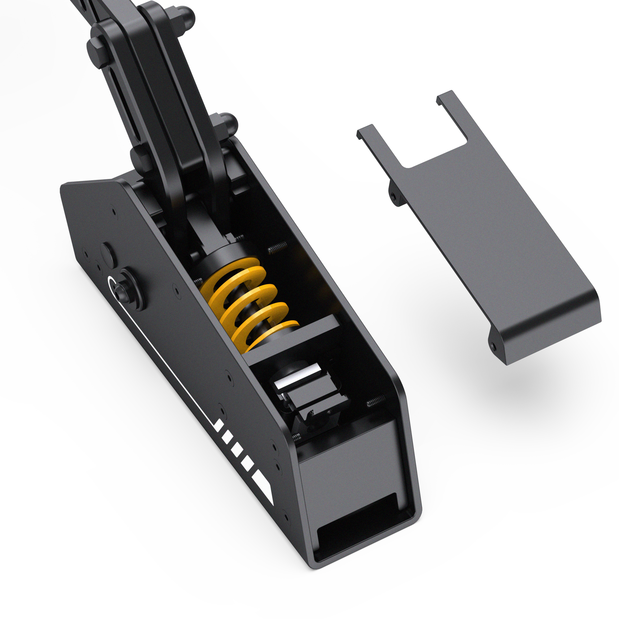 PXN HBS handbrake with the cover removed showing the spring