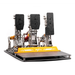 PXN Vector X three pedal set with load cell clutch, brake and throttle on aluminium base plate