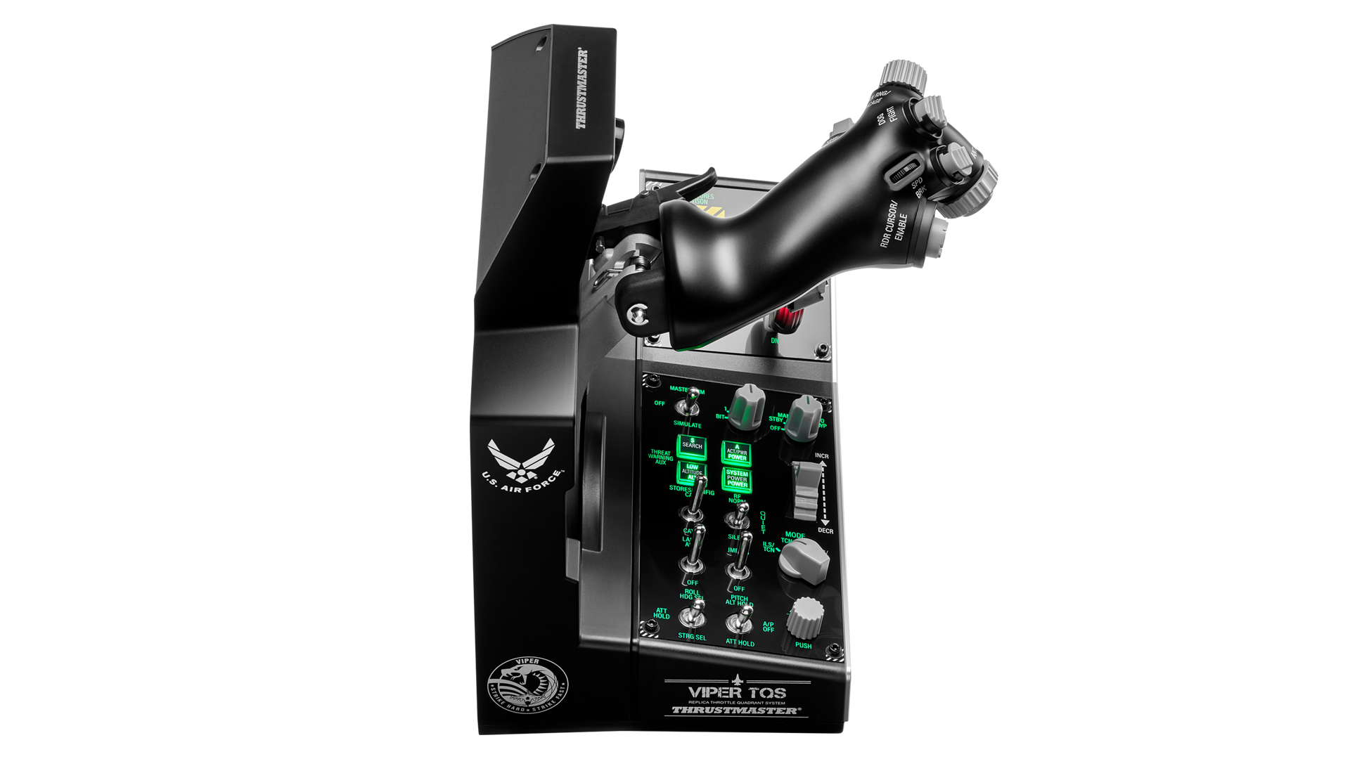 Viper TQS throttle handle side angle