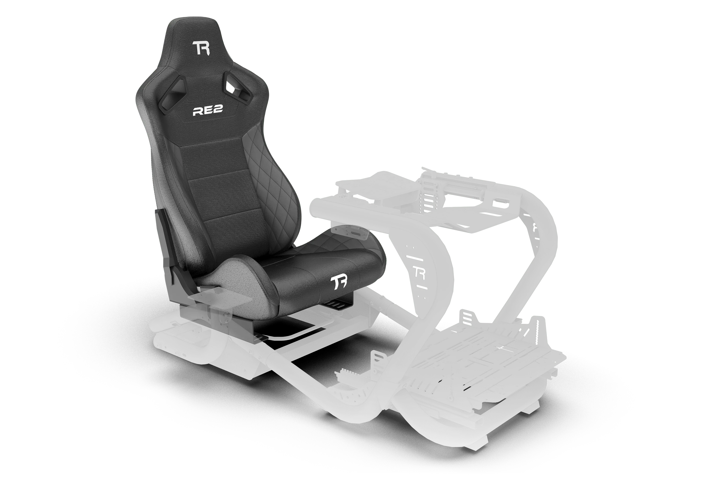 Trak Racer RE2 Dual-Lock Reclining Sim Racing Seat (Black)