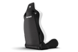 Trak Racer RE2 Reclining Sim Racing Seat (White Diamond Stitch), rear three-quarter view from the right