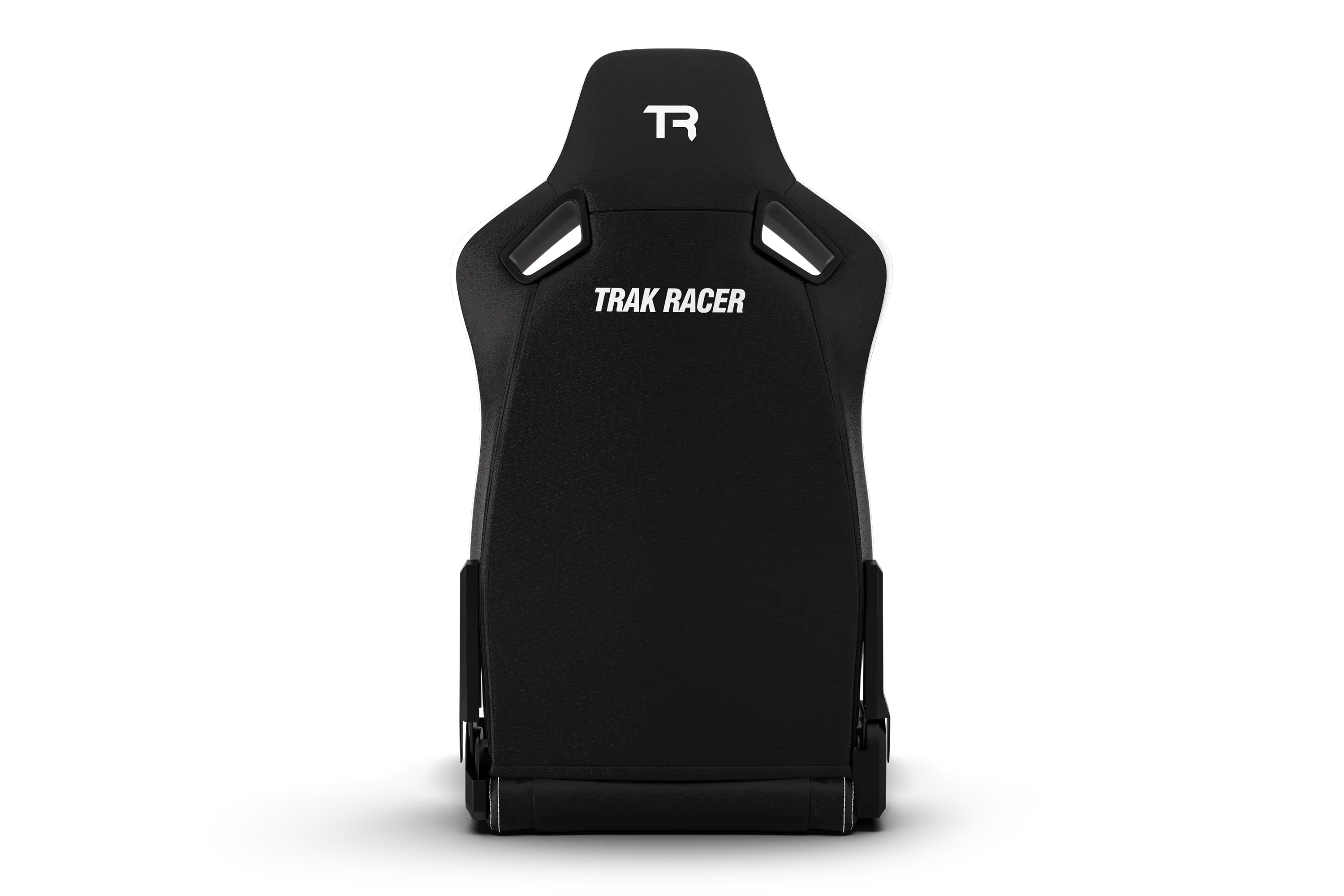Trak Racer RE2 Reclining Sim Racing Seat (White Diamond Stitch), rear view