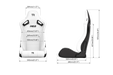 Trak Racer RE2 Reclining Sim Racing Seat (White Diamond Stitch), dimensioned drawing with measurements 2