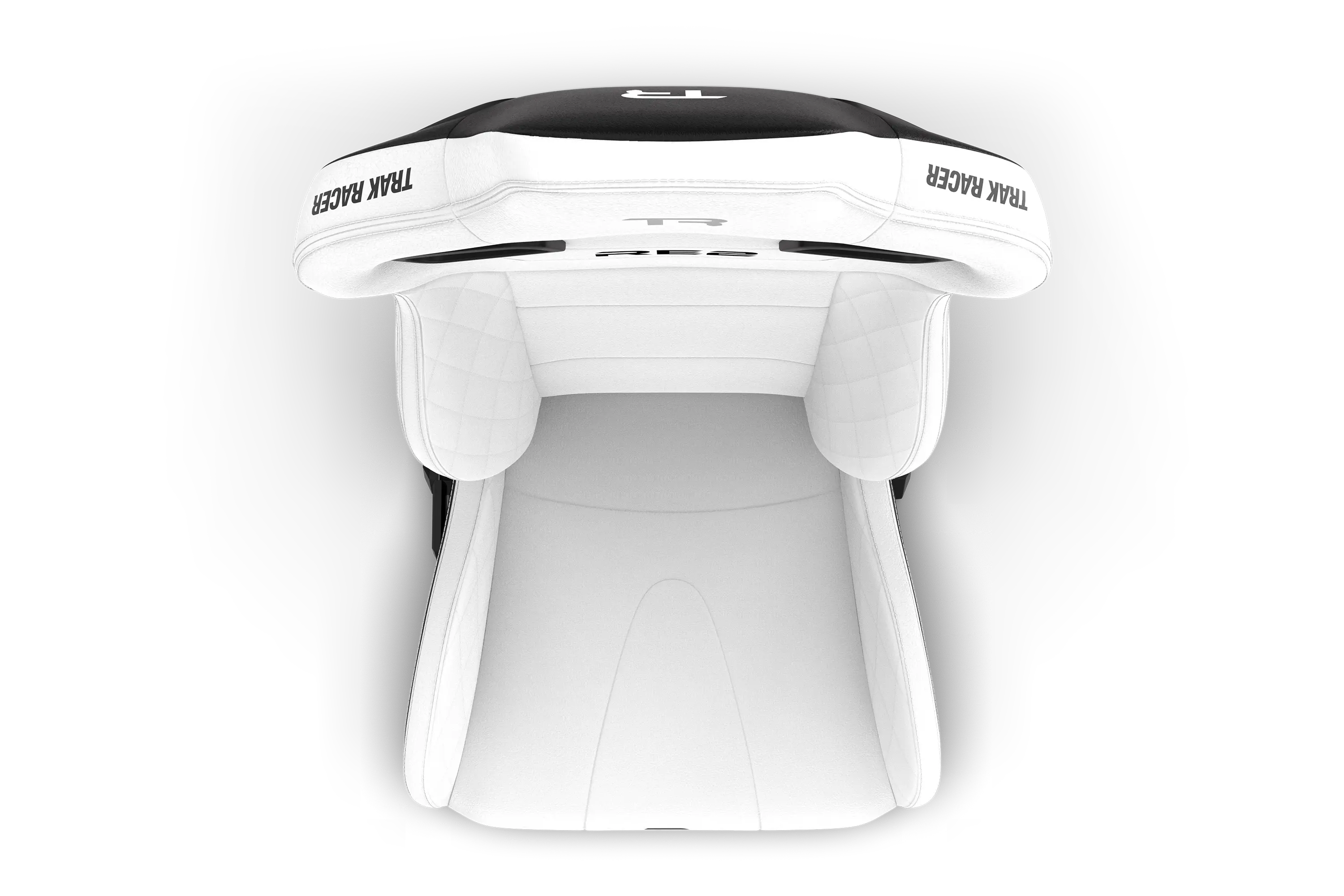 Trak Racer RE2 Reclining Sim Racing Seat (White Diamond Stitch), additional product view