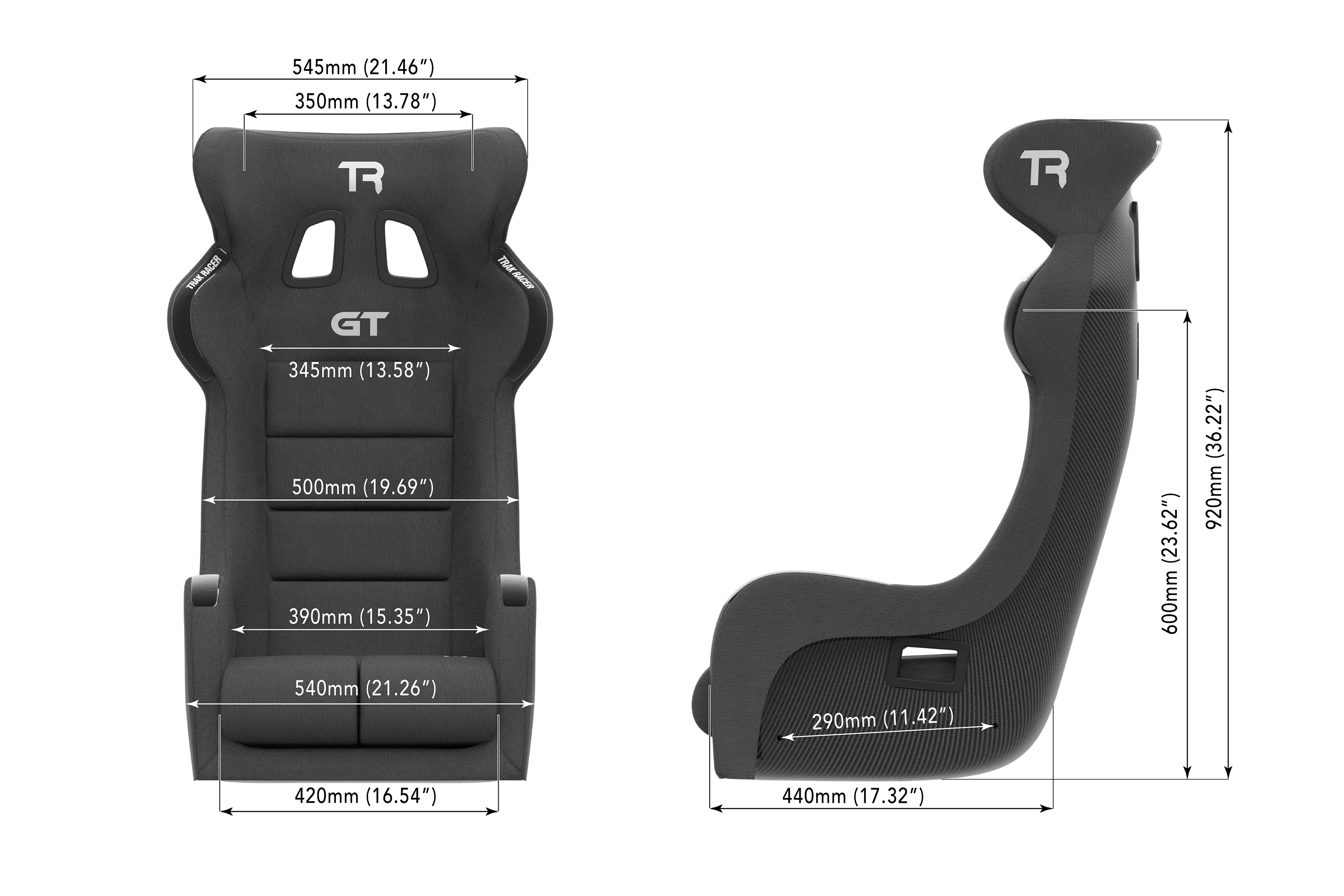 Trak Racer GT Pro Carbon Fibre Racing Seat