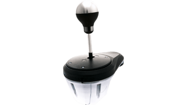 TH8A shifter front view with metal gear stick and knob