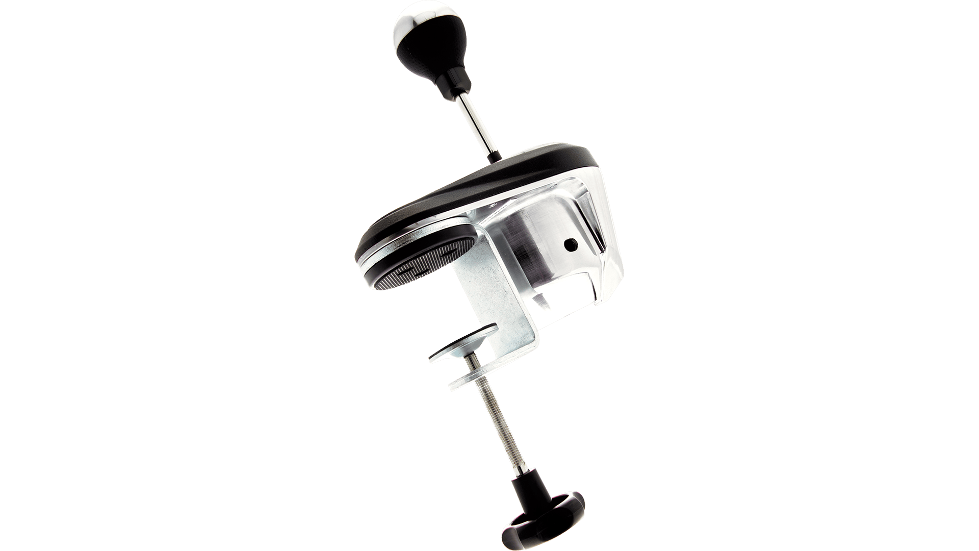 TH8A shifter side view showing the metal clamping system