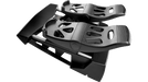 TFRP rudder pedals from above showing the sliding rail mechanism