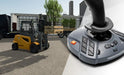 SimTask FarmStick control panel with a forklift