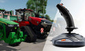 SimTask FarmStick ergonomic design with a tractor