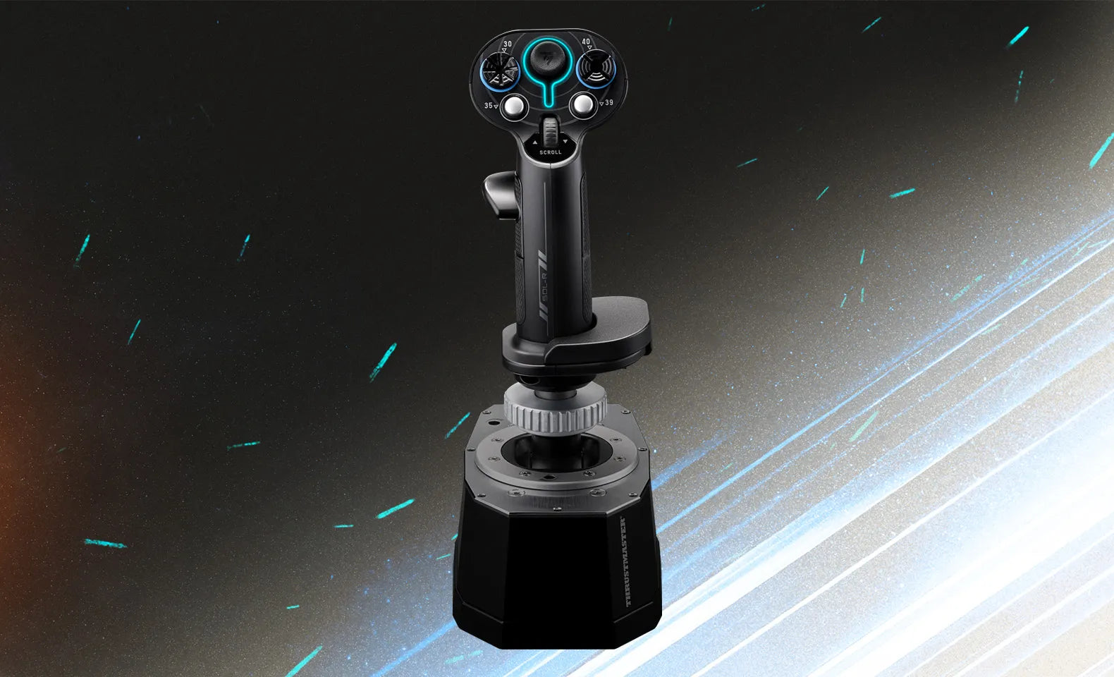 Sol-R 3 grip mounted on a joystick base