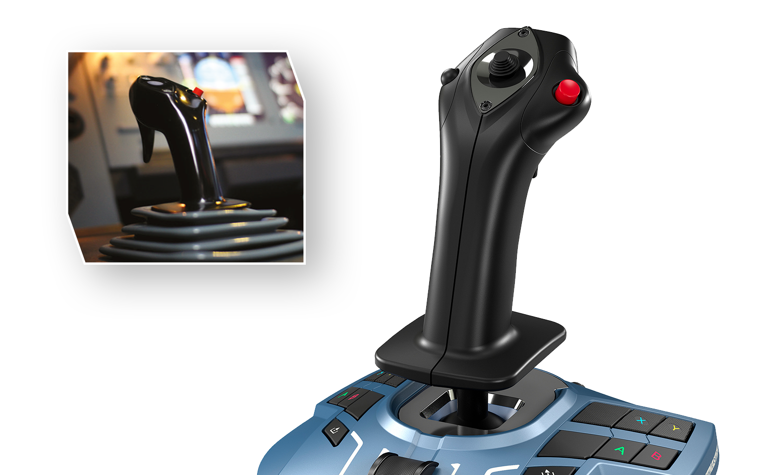 TCA Sidestick X with swappable head module inset