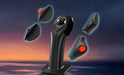 TCA Sidestick X handle with four swappable head button modules