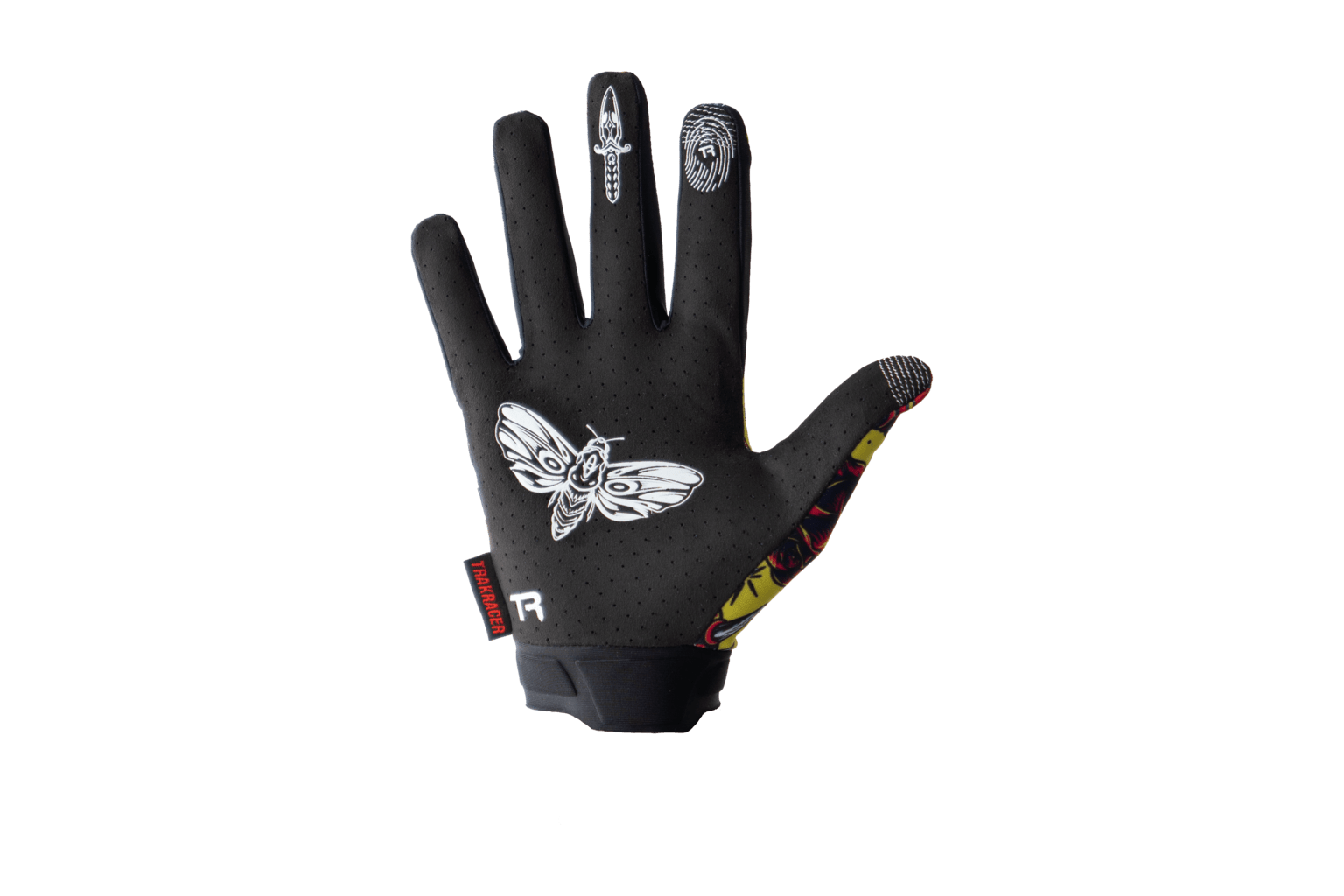 Trak Racer Sim Racing Gloves (Yellow), additional product view 3