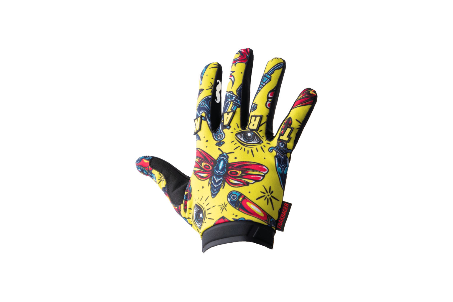 Trak Racer Sim Racing Gloves (Yellow), additional product view 5