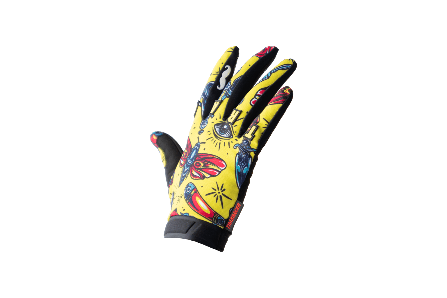 Trak Racer Sim Racing Gloves (Yellow), additional product view 6