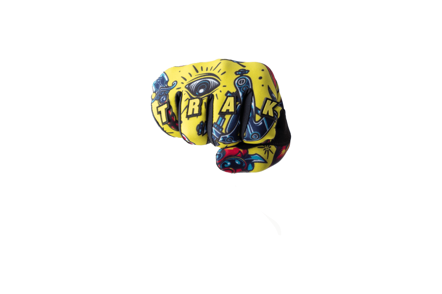 Trak Racer Sim Racing Gloves (Yellow), additional product view 7