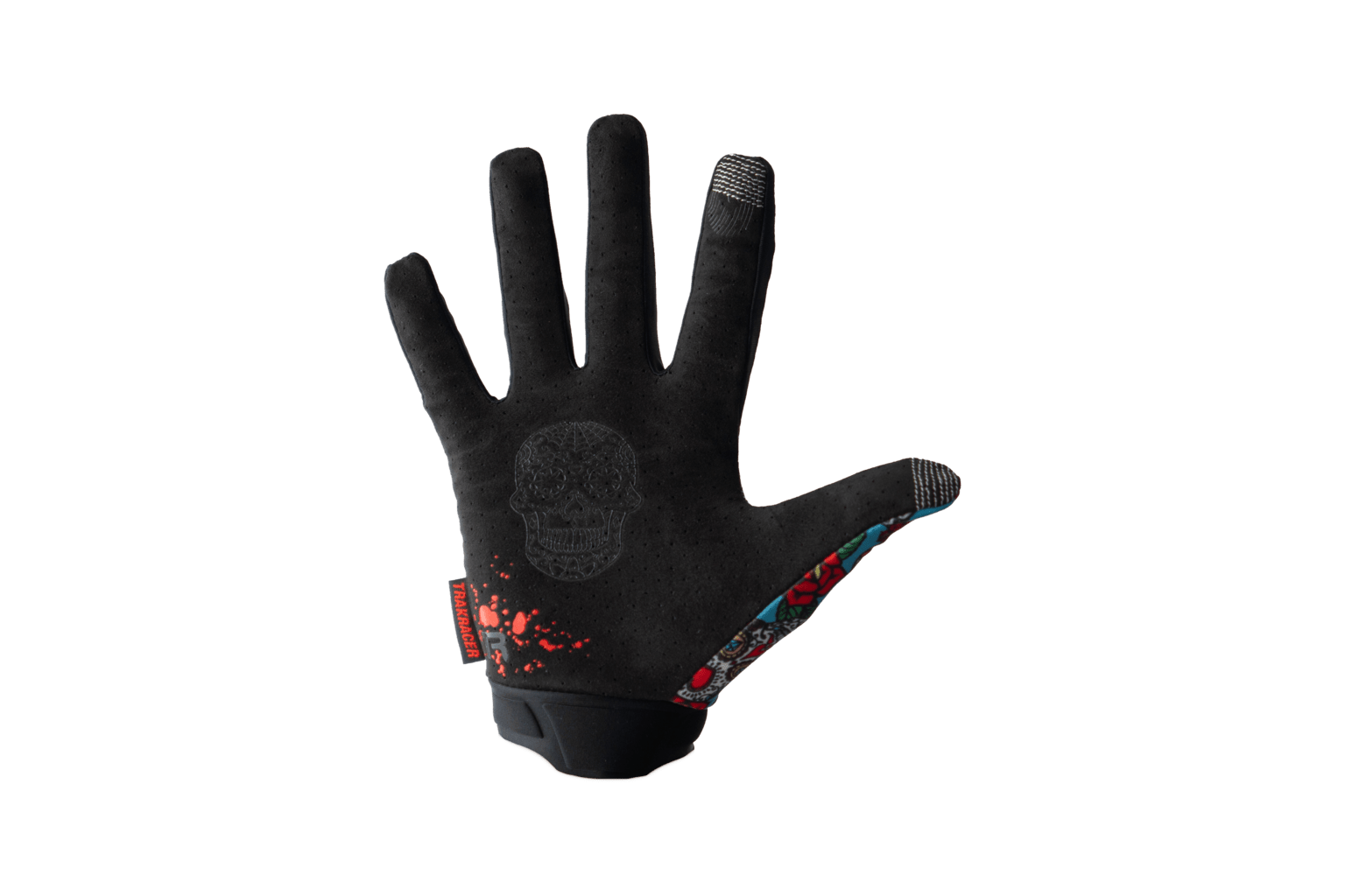 Trak Racer Sim Racing Gloves (Blue), additional product view 4