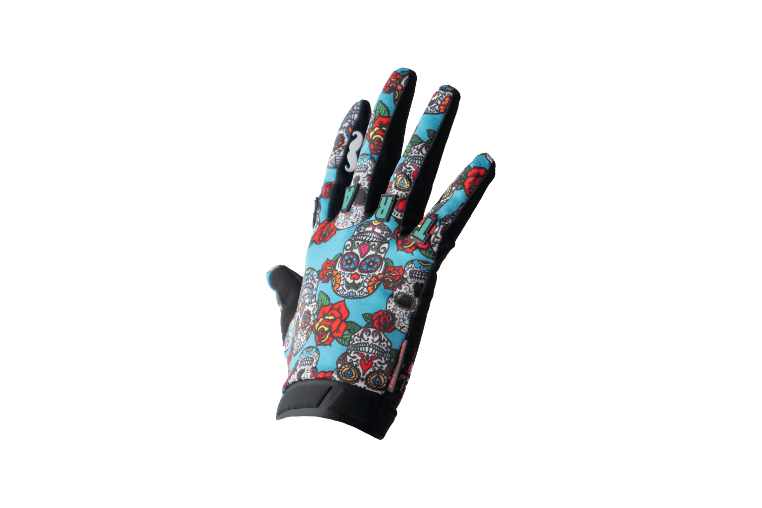 Trak Racer Sim Racing Gloves (Blue), additional product view 2