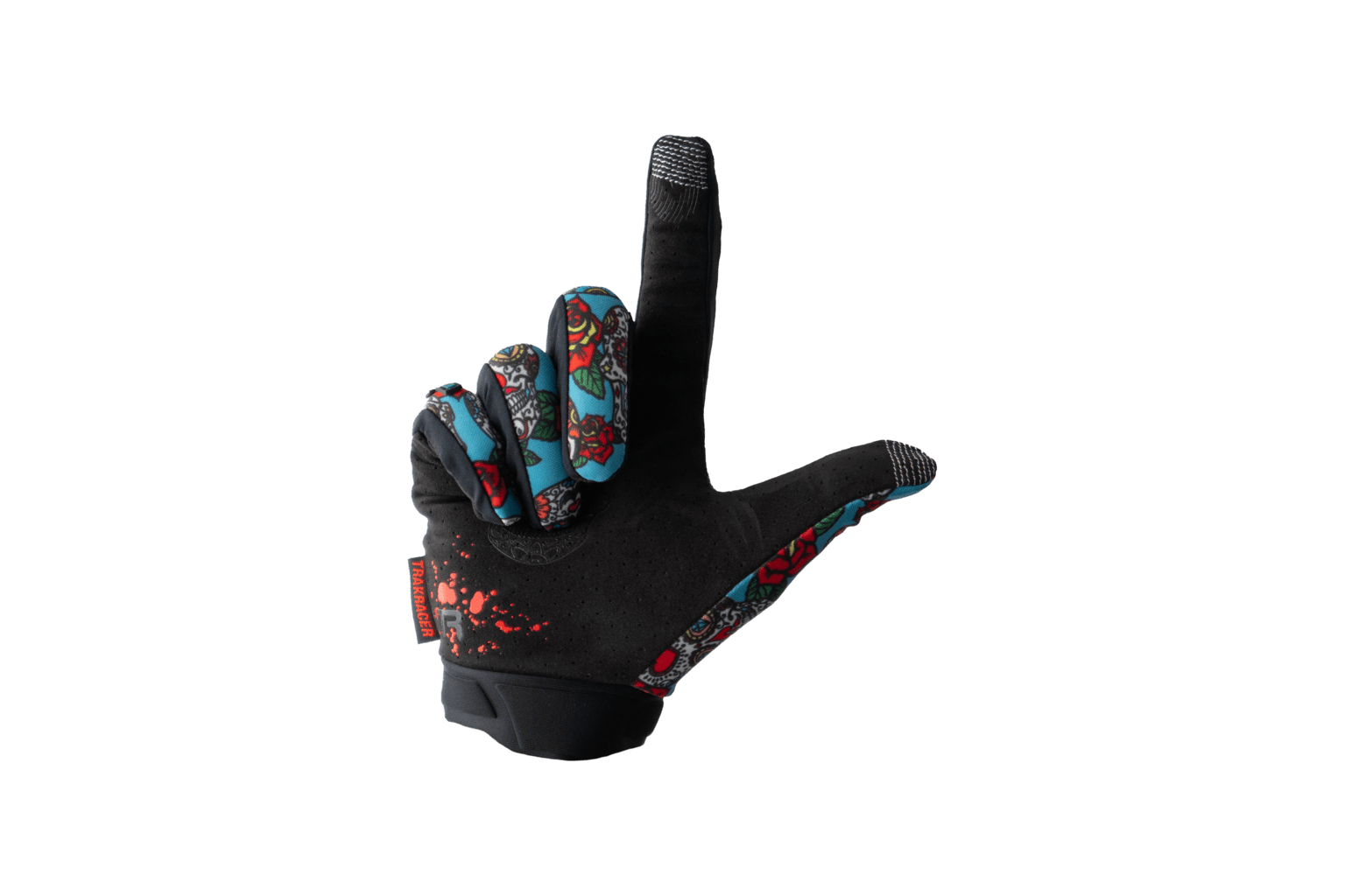 Trak Racer Sim Racing Gloves (Blue), additional product view 6